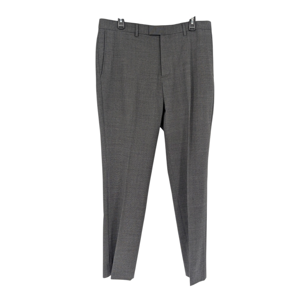 Men's Banana Republic Slim Fit Wool Dress Pant Gray 33x32 Business casual prepp